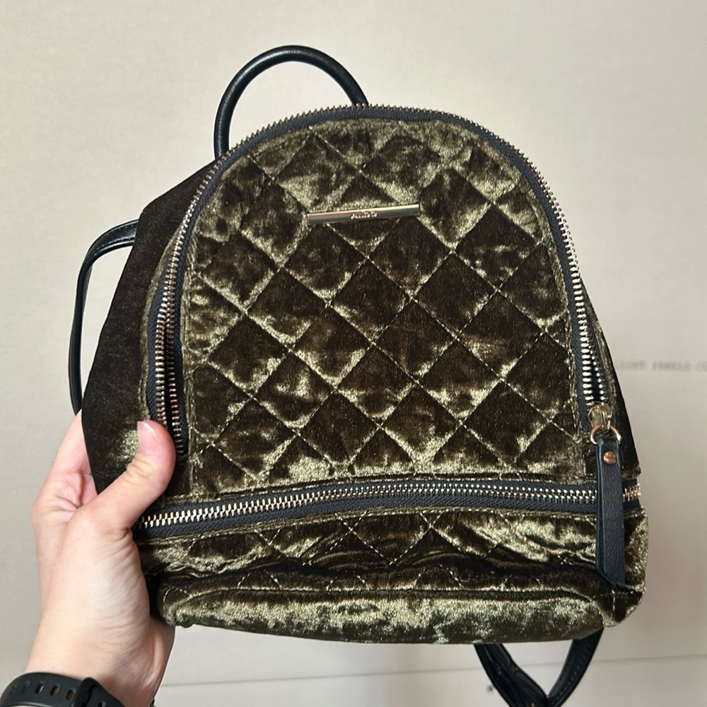 Mini green backpack